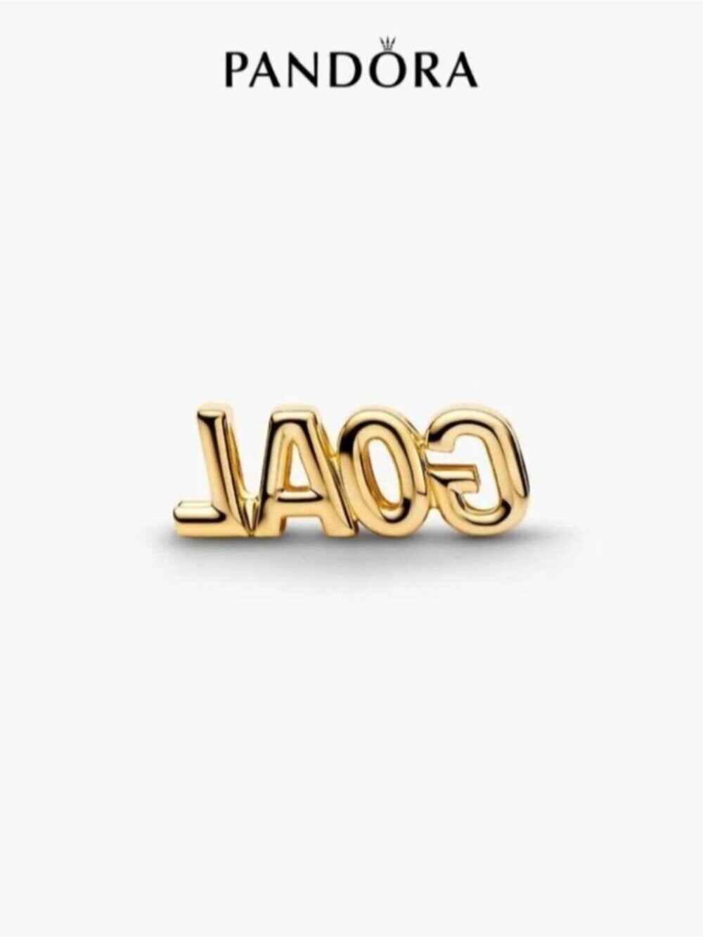 Pandora Goal Script Charm - Picture 2 of 5